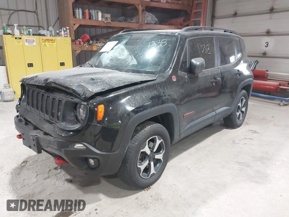 2019 Jeep Renegade Trailhawk z VIN ZACNJBC11KPJ92963, wystawiony jako IAAI lot #41811338 z przebiegiem 95 852 mil mil oraz . Historia ofert i sprzedaży dostępna na DreamBid. Obrazek 17.