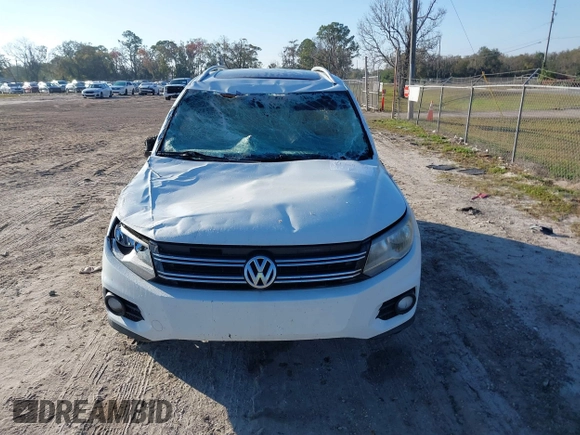 2015 Volkswagen Tiguan SE with VIN WVGAV7AX5FW600170, listed as a IAAI auction lot 41460660 with Not provided miles and . Bid and sale history available at DreamBid. Image 12.