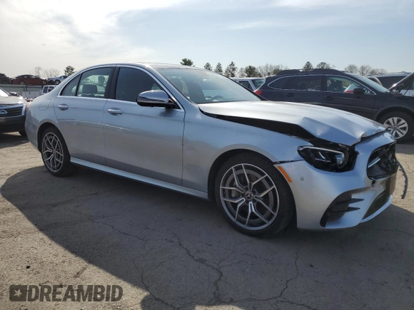 2021 Mercedes-Benz E 350 with VIN W1KZF8EB9MA875615, listed as a Copart auction lot 51165855 with 36,247 mi miles and Salvage Title. Bid and sale history available at DreamBid. Image 4.