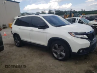 2021 Honda Passport Touring z VIN 5FNYF7H91MB015479, wystawiony jako Copart lot #56127214 z przebiegiem 28 039 mil mil oraz Szkoda całkowita • Salvage title. Historia ofert i sprzedaży dostępna na DreamBid. Obrazek 4.