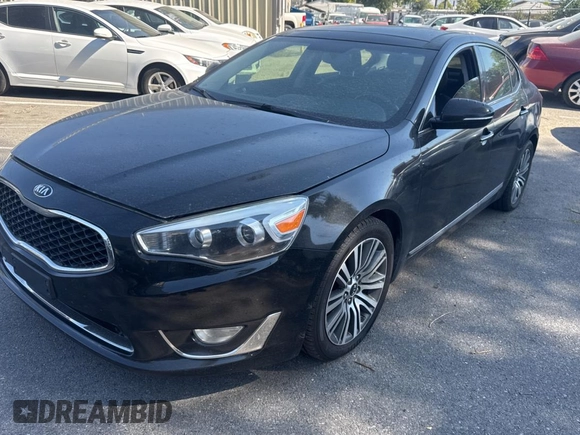 2016 Kia Cadenza Premium with VIN KNALN4D7XG5214226, listed as a Copart auction lot 74809724 with 123,481 mi miles and Salvage Title. Bid and sale history available at carsss.com. Image 2.