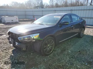 2014 Kia Cadenza Premium with VIN KNALN4D76E5157472, listed as a Copart auction lot 88692445 with 122,515 mi miles and Salvage Title. Bid and sale history available at carsss.com. Image 1.