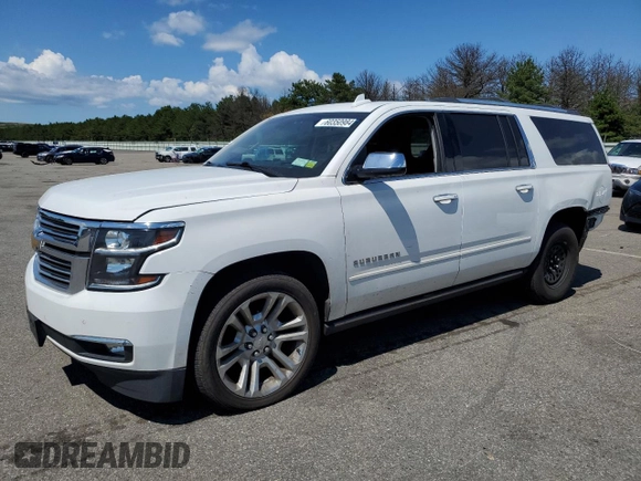 2019 Chevrolet Suburban Premier with VIN 1GNSKJKJ7KR339570, listed as a Copart auction lot 60350984 with 114,689 mi miles and Non Repairable. Bid and sale history available at DreamBid. Image 1.