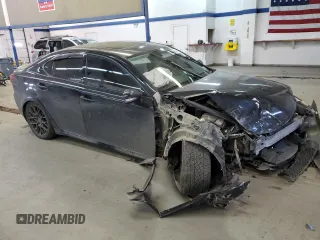 2013 Lexus IS 250 with VIN JTHBF5C20D5186440, listed as a Copart auction lot 48258995 with 142,054 mi miles and Salvage Title. Bid and sale history available at DreamBid. Image 4.