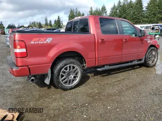 2008 Ford F-150 XLT with VIN 1FTPW12V38KC19224, listed as a Copart auction lot 52386775 with 186,756 mi miles and Salvage Title. Bid and sale history available at carsss.com. Image 3.