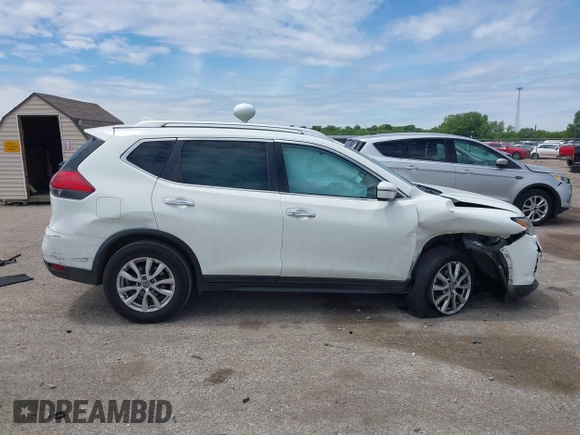 2017 Nissan Rogue SV with VIN KNMAT2MTXHP550384, listed as a IAAI auction lot 42364687 with 158,243 mi miles and . Bid and sale history available at DreamBid. Image 12.
