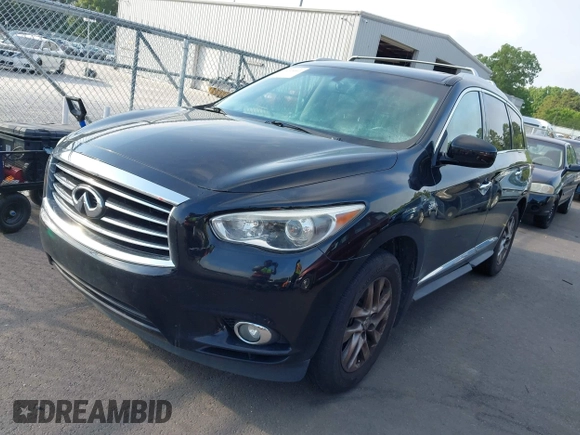 2014 Infiniti QX60 with VIN 5N1AL0MN9EC503383, listed as a IAAI auction lot 42430441 with 207,278 mi miles and . Bid and sale history available at DreamBid. Image 2.