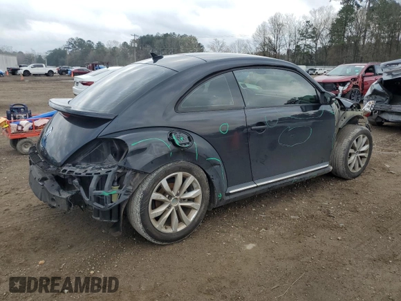 2017 Volkswagen Beetle Fleet z VIN 3VWF17ATXHM628534, wystawiony jako Copart lot #44686385 z przebiegiem Nie podano mil oraz Szkoda całkowita • Salvage title. Historia ofert i sprzedaży dostępna na DreamBid. Obrazek 3.