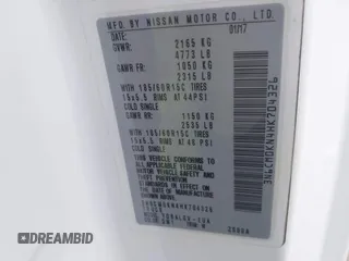 2017 Nissan NV200 S with VIN 3N6CM0KN4HK704326, listed as a IAAI auction lot 42165531 with 170,298 mi miles and . Bid and sale history available at DreamBid. Image 9.