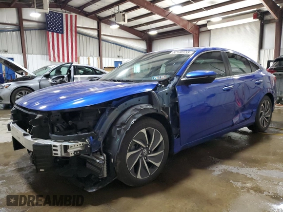 2019 Honda Insight Touring with VIN 19XZE4F90KE003576, listed as a Copart auction lot 52188155 with 52,457 mi miles and Salvage Title. Bid and sale history available at DreamBid. Image 1.