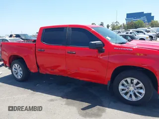 2025 Chevrolet Silverado 1500 Custom with VIN 1GCPABEK2SZ132029, listed as a IAAI auction lot 42279571 with 2,458 mi miles and . Bid and sale history available at DreamBid. Image 17.