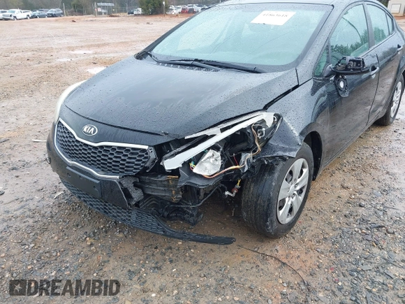 2014 Kia Forte LX with VIN KNAFK4A60E5171921, listed as a IAAI auction lot 41863618 with 105,076 mi miles. Bid and sale history available at carsss.com. Image 6.