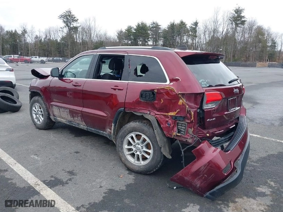 2019 Jeep Grand Cherokee Laredo E with VIN 1C4RJFAG2KC814154, listed as a IAAI auction lot 38877814 with 54,119 mi miles. Bid and sale history available at carsss.com. Image 3.