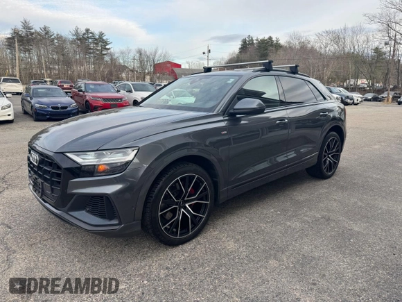 2019 Audi Q8 Premium Plus with VIN WA1EVAF10KD015763, listed as a Copart auction lot 52461255 with 134,540 mi miles and Clean Title. Bid and sale history available at carsss.com. Image 2.