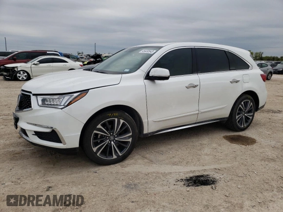 2020 Acura MDX w/Technology Pkg with VIN 5J8YD4H53LL052628, listed as a Copart auction lot 45430543 with 10,912 mi miles. Bid and sale history available at carsss.com. Image 1.