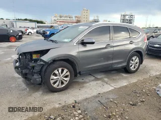 2012 Honda CR-V EX-L with VIN JHLRM4H77CC006453, listed as a Copart auction lot 61994655 with 185,394 mi miles and Salvage title. Bid and sale history available at DreamBid. Image 1.