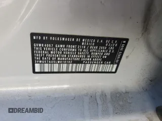 2020 Volkswagen Golf TSI z VIN 3VWG57AU5LM010192, wystawiony jako Copart lot #57451655 z przebiegiem 93 938 mil mil oraz Szkoda całkowita • Salvage title. Historia ofert i sprzedaży dostępna na DreamBid. Obrazek 12.