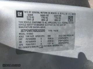 2013 GMC Sierra 1500 SLT with VIN 3GTP2WE78DG323280, listed as a IAAI auction lot 41148621 with 143,491 mi miles. Bid and sale history available at carsss.com. Image 9.