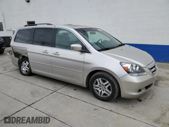 2007 Honda Odyssey EX-L with VIN 5FNRL386X7B414343, listed as a Copart auction lot 75622633 with 197,176 mi miles and Salvage Title. Bid and sale history available at carsss.com. Image 4.
