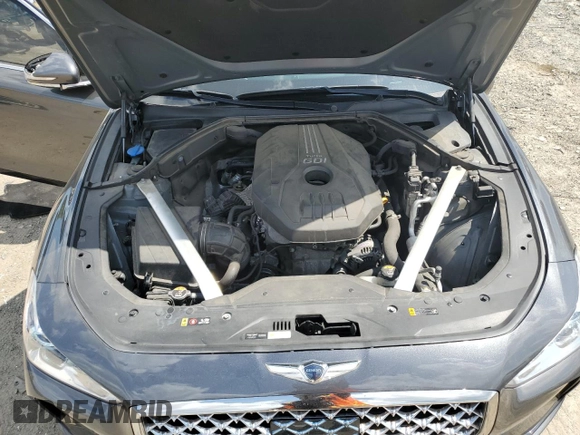 2020 Genesis G70 2.0T with VIN KMTG34LA9LU062884, listed as a Copart auction lot 68301304 with 92,700 mi miles and Salvage Title. Bid and sale history available at carsss.com. Image 12.