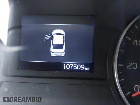 2019 Kia Optima LX with VIN 5XXGT4L35KG303814, listed as a IAAI auction lot 41769183 with 107,509 mi miles. Bid and sale history available at carsss.com. Image 15.