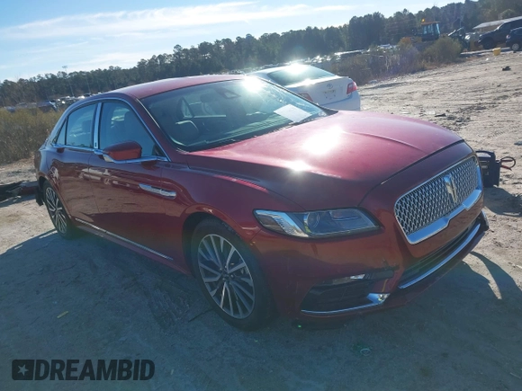 2020 Lincoln Continental Standard with VIN 1LN6L9PK9L5604145, listed as a IAAI auction lot 41364130 with 24,378 mi miles. Bid and sale history available at carsss.com. Image 1.