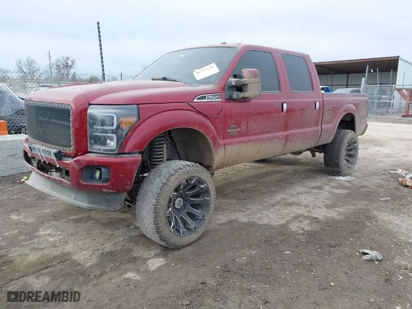 2015 Ford Super Duty F-250 SRW Lariat with VIN 1FT7W2BT9FEA86761, listed as a IAAI auction lot 41236134 with 262,925 mi miles. Bid and sale history available at carsss.com. Image 2.