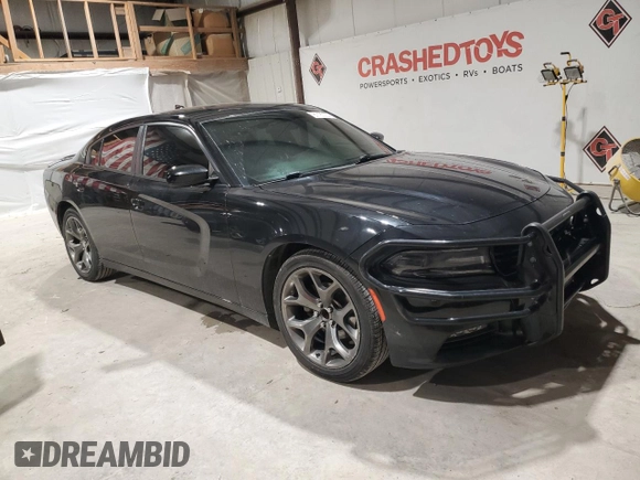 2015 Dodge Charger SXT with VIN 2C3CDXHG7FH925346, listed as a Copart auction lot 87183254 with 226,569 mi miles and Salvage Title. Bid and sale history available at DreamBid. Image 4.