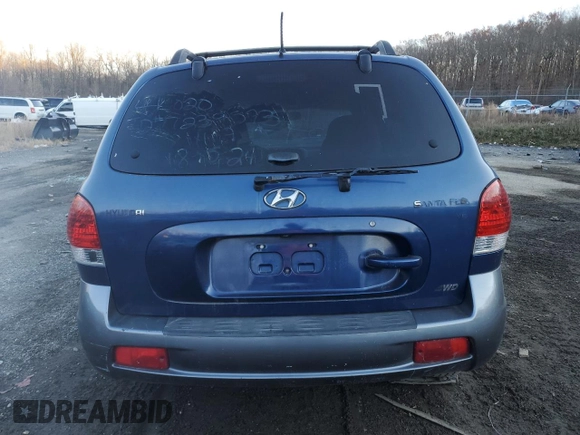 2006 Hyundai Santa Fe GLS with VIN KM8SC73D56U100308, listed as a Copart auction lot 83023344 with 161,230 mi miles and Salvage Title. Bid and sale history available at carsss.com. Image 6.
