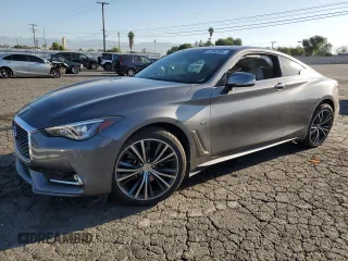 2018 Infiniti Q60 Luxe with VIN JN1EV7EL8JM390331, listed as a Copart auction lot 57862095 with 54,676 mi miles and Salvage title. Bid and sale history available at DreamBid. Image 1.