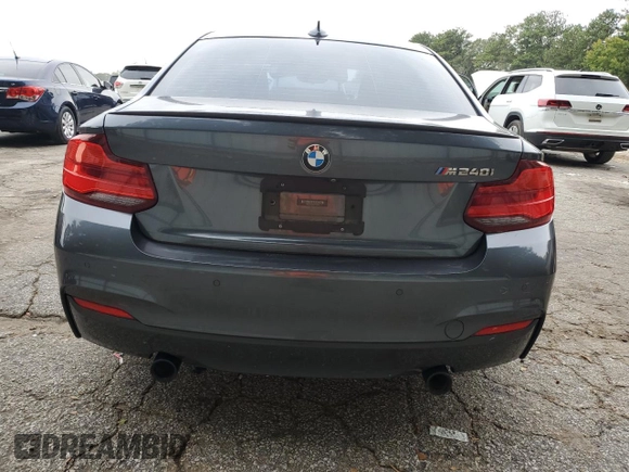 2019 BMW 2 Series M240i with VIN WBA2J5C50KVC07696, listed as a Copart auction lot 73926844 with 30,942 mi miles and Salvage Title. Bid and sale history available at DreamBid. Image 6.