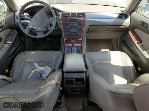 2000 Acura RL with VIN JH4KA9658YC001712, listed as a Copart auction lot 54246445 with 220,654 mi miles and Salvage Title. Bid and sale history available at carsss.com. Image 8.