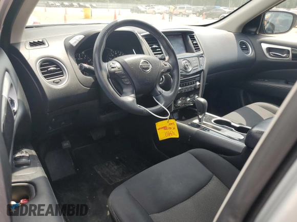 2019 Nissan Pathfinder SV with VIN 5N1DR2MN0KC612527, listed as a Copart auction lot 57210715 with 114,591 mi miles and Salvage title. Bid and sale history available at DreamBid. Image 8.