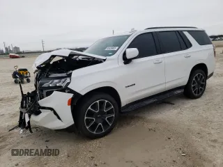 2023 Chevrolet Tahoe RST with VIN 1GNSCRKD4PR393695, listed as a Copart auction lot 45428455 with Not provided miles and Salvage title. Bid and sale history available at DreamBid. Image 1.
