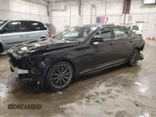2018 Genesis G80 3.3T Sport with VIN KMHGN4JB1JU270304, listed as a Copart auction lot 51576065 with 83,447 mi miles and Non Repairable. Bid and sale history available at carsss.com. Image 1.