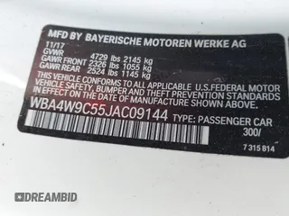 2018 BMW 4 Series 440i xDrive с VIN WBA4W9C55JAC09144, выставлен на аукционе IAAI как лот 42390711 с пробегом 54 702 миль миль и . История ставок и продаж доступна на DreamBid. Изображение 9.
