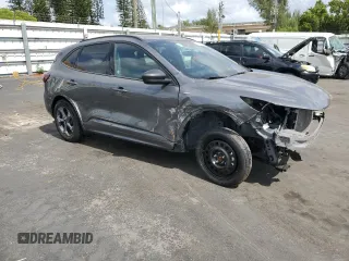 2024 Ford Escape ST-Line with VIN 1FMCU0MN8RUA25835, listed as a Copart auction lot 54491295 with 26,395 mi miles and Non Repairable. Bid and sale history available at carsss.com. Image 4.
