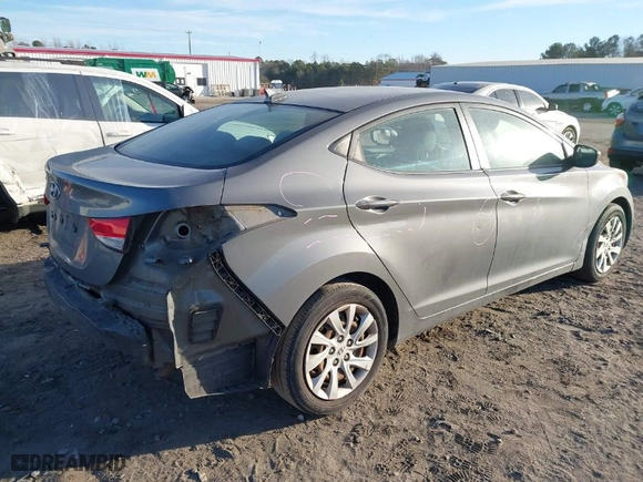 2013 Hyundai Elantra GLS PZEV with VIN 5NPDH4AE1DH161655, listed as a IAAI auction lot 41455556 with 278,893 mi miles. Bid and sale history available at carsss.com. Image 4.