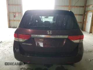 2014 Honda Odyssey EX-L with VIN 5FNRL5H64EB030633, listed as a Copart auction lot 57848505 with 160,496 mi miles and Salvage title. Bid and sale history available at DreamBid. Image 6.