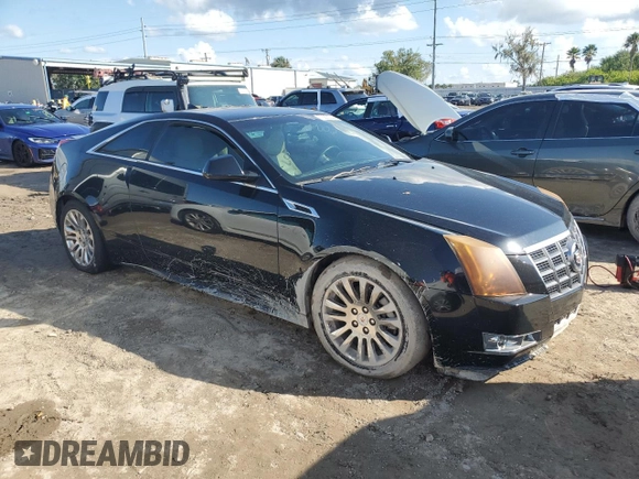 2012 Cadillac CTS Coupe Performance with VIN 1G6DL1E31C0111827, listed as a Copart auction lot 73833344 with 0 mi miles and Salvage Title. Bid and sale history available at carsss.com. Image 4.