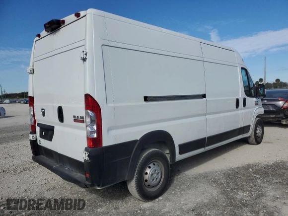 2020 Ram ProMaster Cargo with VIN 3C6TRVDG5LE135050, listed as a Copart auction lot 87301064 with 103,398 mi miles and Salvage Title. Bid and sale history available at carsss.com. Image 3.