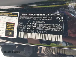 2020 Mercedes-Benz C 300 с VIN 55SWF8EB2LU324170, выставлен на аукционе IAAI как лот 42167947 с пробегом 43 787 миль миль и . История ставок и продаж доступна на DreamBid. Изображение 9.
