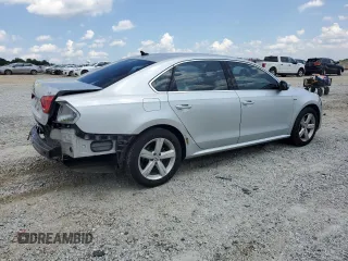 2015 Volkswagen Passat Limited Edition with VIN 1VWAS7A32FC109788, listed as a Copart auction lot 59174315 with 123,013 mi miles and Salvage title. Bid and sale history available at DreamBid. Image 3.