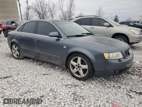 2004 Audi A4 3.0L with VIN WAULT68E14A111919, listed as a Copart auction lot 84491314 with 189,720 mi miles and Salvage Title. Bid and sale history available at carsss.com. Image 4.
