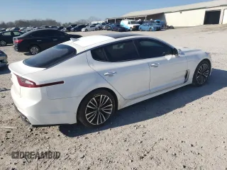 2018 Kia Stinger Premium with VIN KNAE25LA9J6014489, listed as a Copart auction lot 41437855 with 46,091 mi miles and Salvage Title. Bid and sale history available at DreamBid. Image 3.