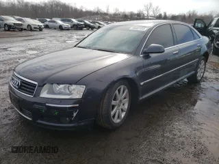2005 Audi A8 L with VIN WAUML44E85N016315, listed as a Copart auction lot 46467405 with 224,069 mi miles and Salvage Title. Bid and sale history available at carsss.com. Image 1.