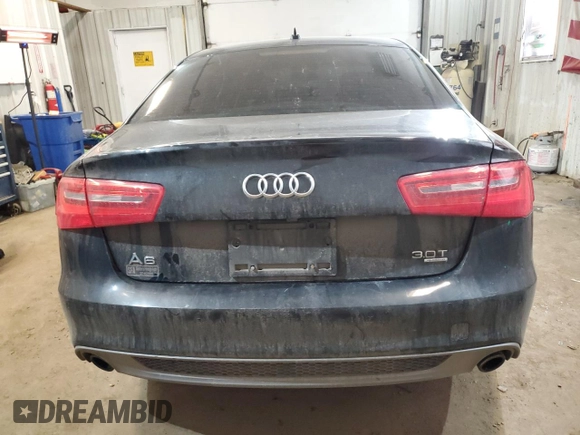 2015 Audi A6 Premium Plus with VIN WAUFGAFC5FN013221, listed as a Copart auction lot 48854395 with 155,728 mi miles and Salvage title. Bid and sale history available at DreamBid. Image 6.