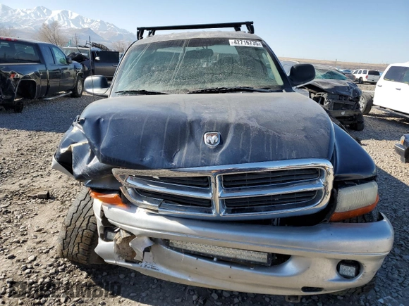 2002 Dodge Dakota SLT with VIN 1B7HG48N22S646167, listed as a Copart auction lot 42716735 with 184,598 mi miles and Salvage Title. Bid and sale history available at carsss.com. Image 5.