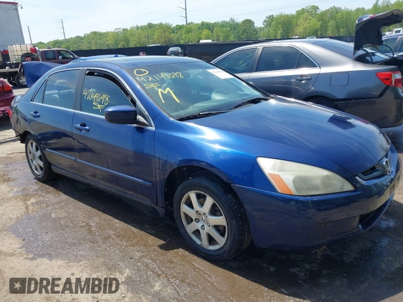 2005 Honda Accord EX-L z VIN 1HGCM665X5A025031, wystawiony jako IAAI lot #42149698 z przebiegiem 216 917 mil mil oraz . Historia ofert i sprzedaży dostępna na DreamBid. Obrazek 1.