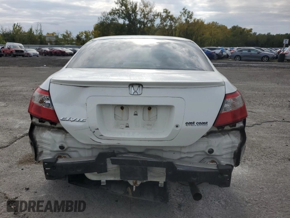 2009 Honda Civic Cpe LX with VIN 2HGFG12649H516658, listed as a Copart auction lot 72161734 with 163,953 mi miles and Salvage Title. Bid and sale history available at carsss.com. Image 6.